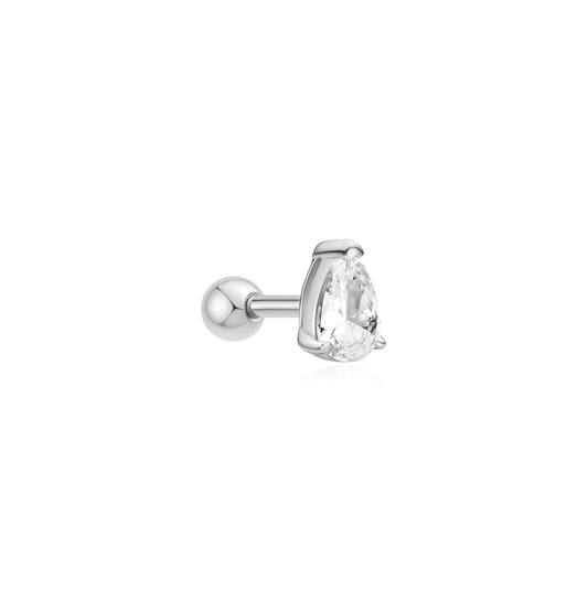  Ear Edit - Ohrstecker - Silber / Rhodiniert - Zirkonia